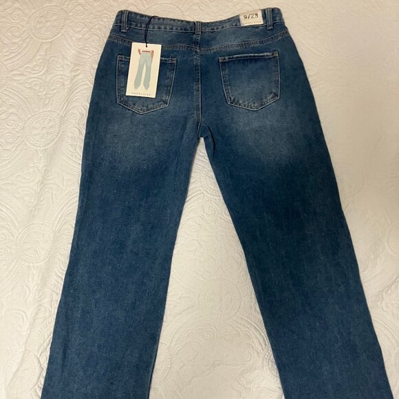 Angel Kiss Women's jeans sz 9/29 distressed with tags - Picture 2 of 9